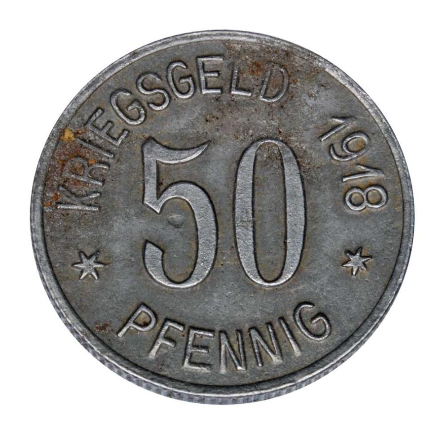 50 fenigów 1918 Głogówek Ober Glogau