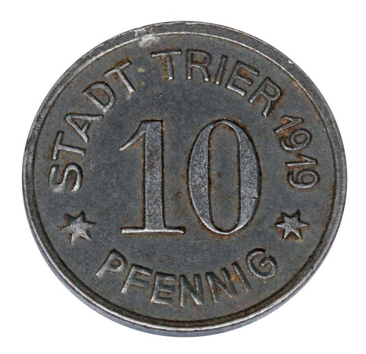 10 fenigów 1919 Niemcy Trier