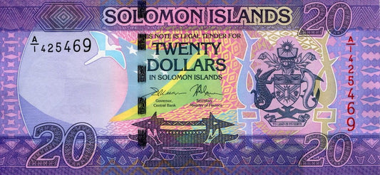 Wyspy Salomona 20 Dolarów Muzyka 2017 P-34a