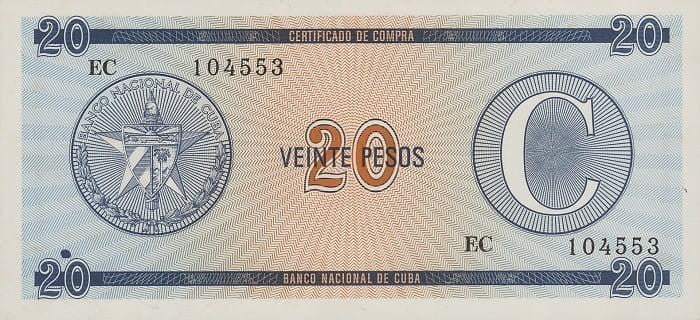 Kuba 20 Peso P-FX23