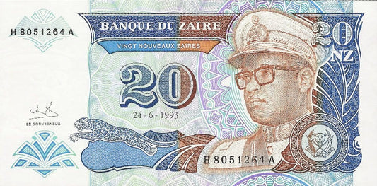 Zair 20 Nowych zair Generał 1993 P-56