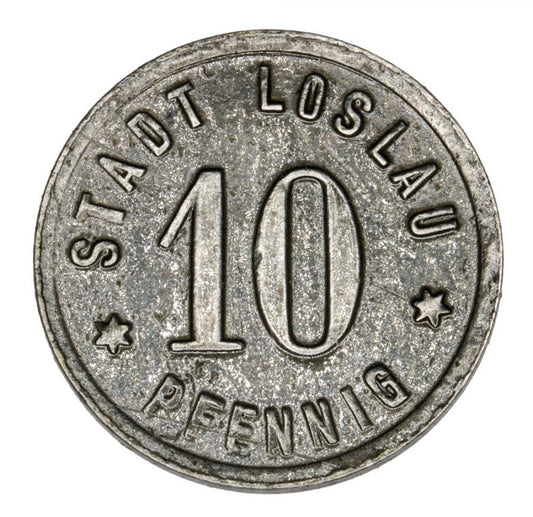 10 fenigów 1918 Wodzisław Śląski / Loslau