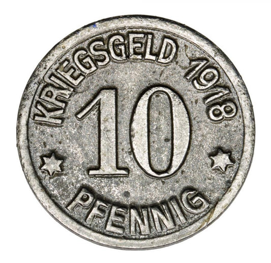 10 fenigów 1918 Wodzisław Śląski / Loslau