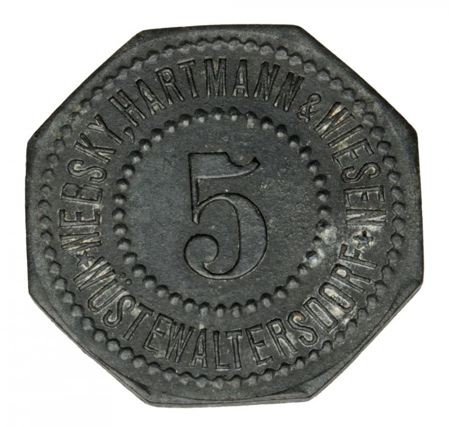 5 fenigów Walim / Wustewaltersdorf