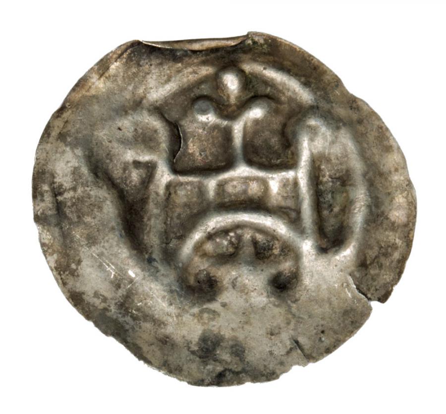 Brakteat Brama Lilia Gwiazda Zakon Krzyżacki