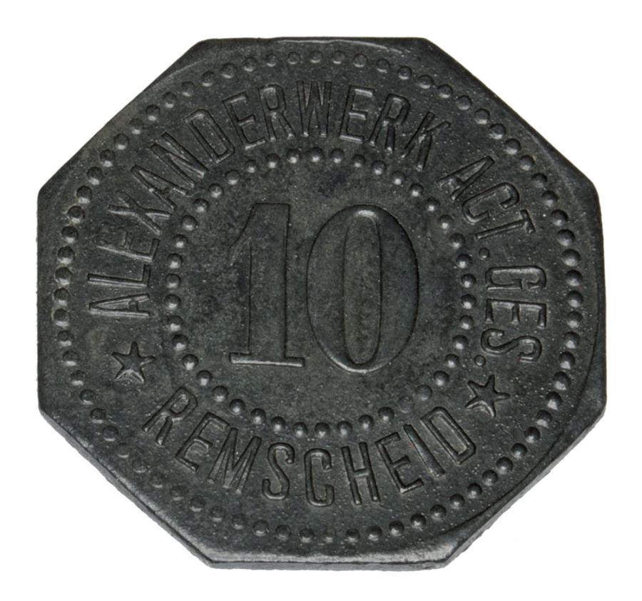 10 fenigów Remscheid