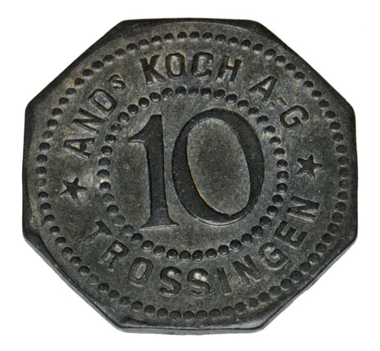 10 fenigów Trossingen Zakłady Instrumentów Muzycznych Koch
