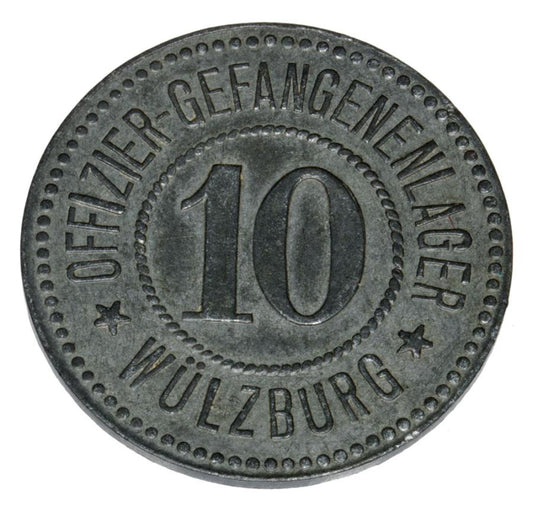 10 fenigów Wulzburg oficerski obóz jeniecki
