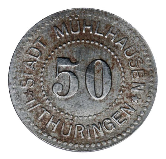 50 fenigów 1917 Niemcy Turyngia Muhlhausen
