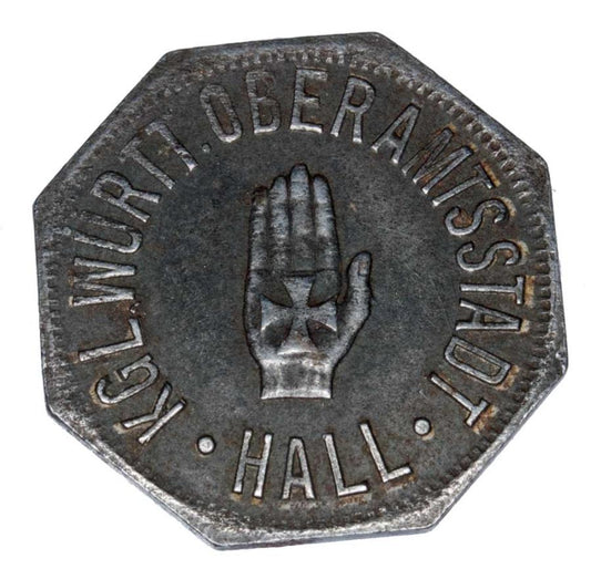 10 fenigów 1918 Niemcy Hall