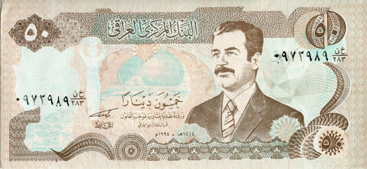 Irak 50 Dinarów Saddam Husajn 1994 P-83