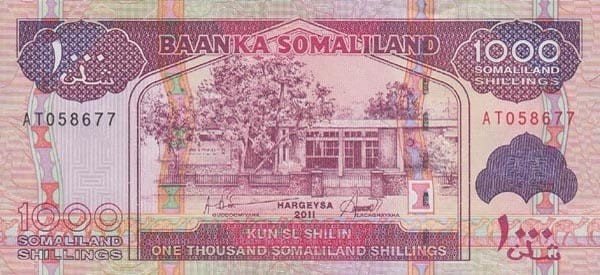 Somaliland 1000 szylingów 2011 P-20a