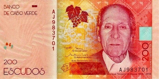 Cabo Verde 200 Escudos  H. T. de Sousa 2019 P-71b