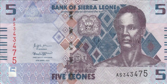 Sierra Leone 5 les Tama 2022 P-36